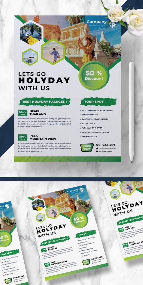 Travel and Tour Agency Flyer Layout - 460401164
