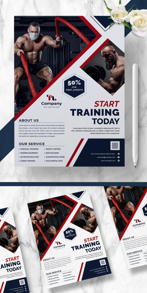 Fitness Gym Flyer Layout - 460401174