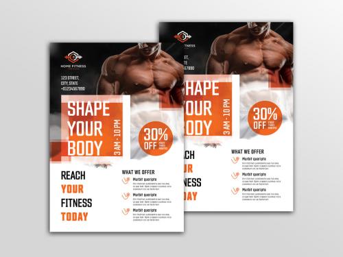 Fitness Flyer Layout - 461120343