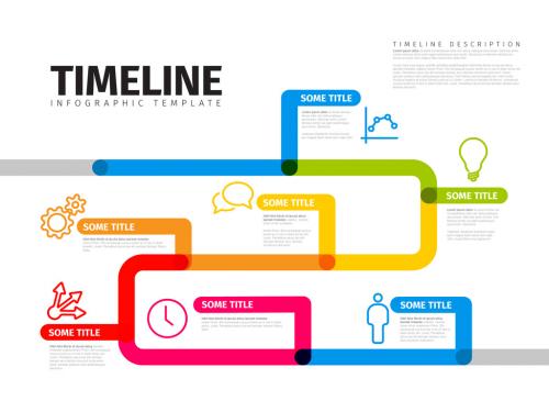 Infographic Curved Timeline Layout - 461120430