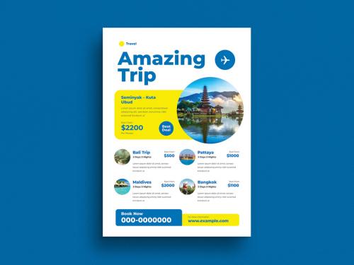 Holiday Trip Event Flyer Layout - 461120471