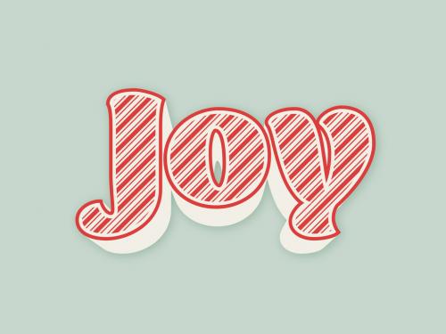 Candy Cane Text Effect - 461120531