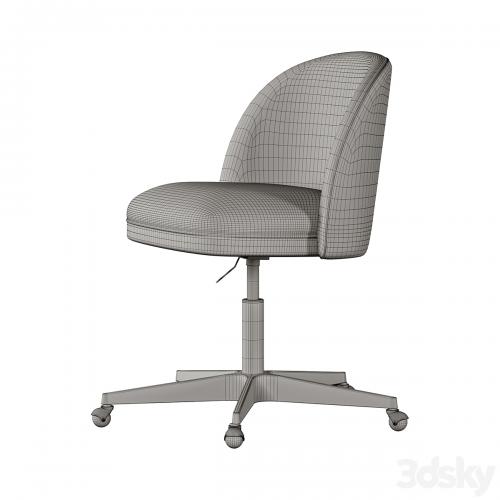 Rh Alessa Leather Desk Chair