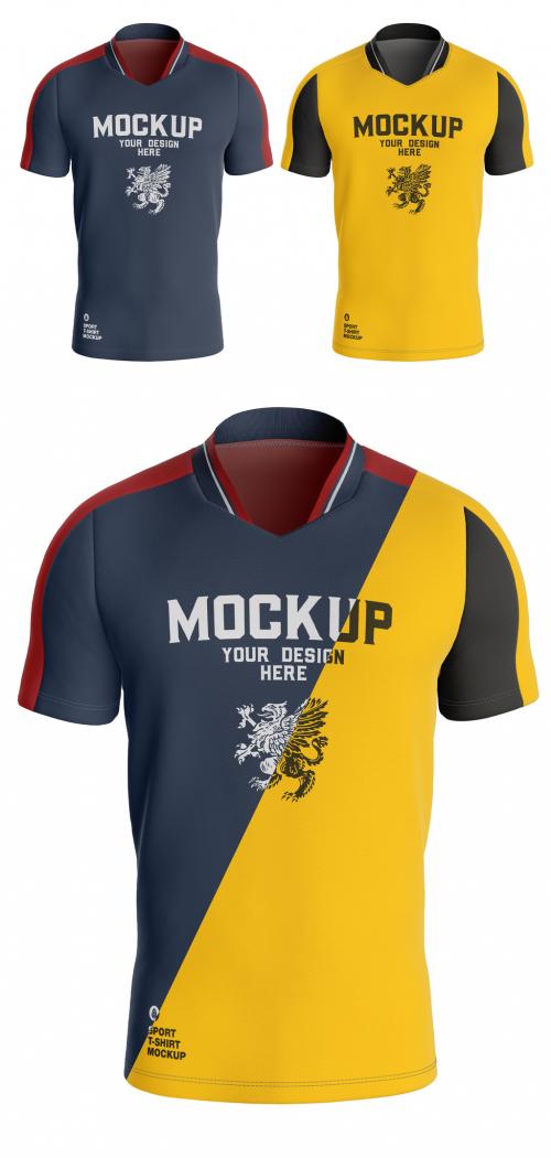 Mens Sports T Shirt Mockup - 461120759