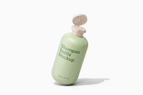 500ml Squeeze Shampoo Bottle Mockup Vol.1