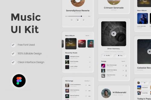 Music UI Kit Figma