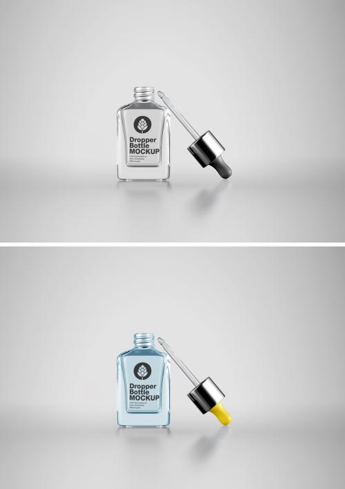 Cosmetic Glass Dropper Bottle Mockup - 461120974