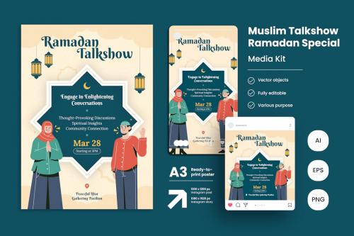 Ramadan Muslim Talkshow Event Poster