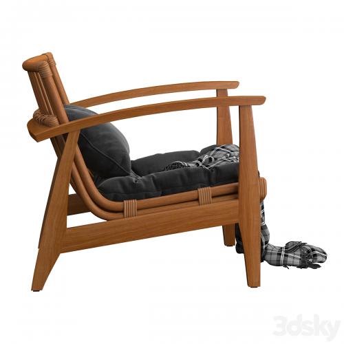 Noelie Rattan Lounge Chair