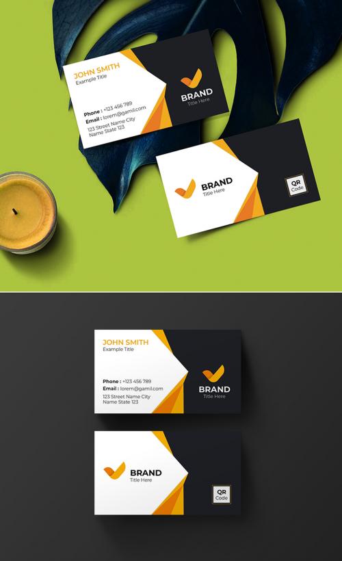 Corporate Business Card Layout - 461121740