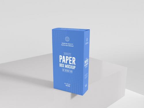 Paper Product Box Packaging Mockup Set