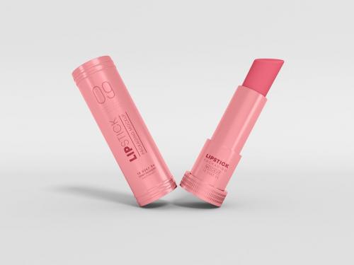Cosmetic lipstick Branding Mockup Set