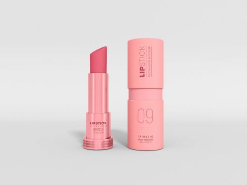 Cosmetic lipstick Branding Mockup Set