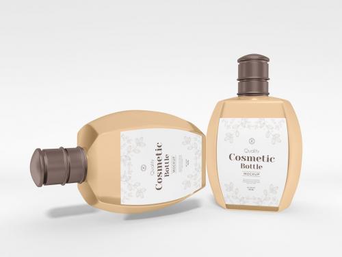 Cosmetic Bottle Packaging Mockup Set