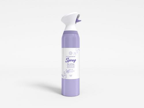 Air Freshener Spray Bottle Packaging Mockup Set