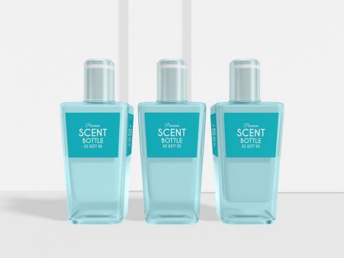 Luxury Perfume Scent Bottle Branding Mockup Set