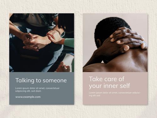 Mental Health Poster Layout - 461123430