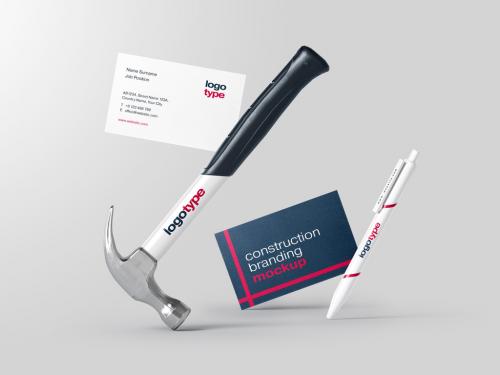 Construction and Architecture Branding Stationery Mockup - 461123995