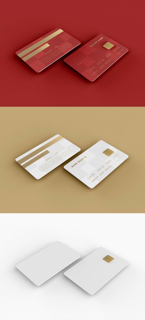 Front and Back View of Credit Card - 461125218
