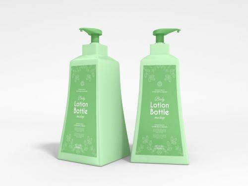 Cosmetic Lotion Pump Bottle Mockup Set