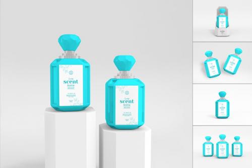 Luxury Perfume Scent Bottle Branding Mockup Set
