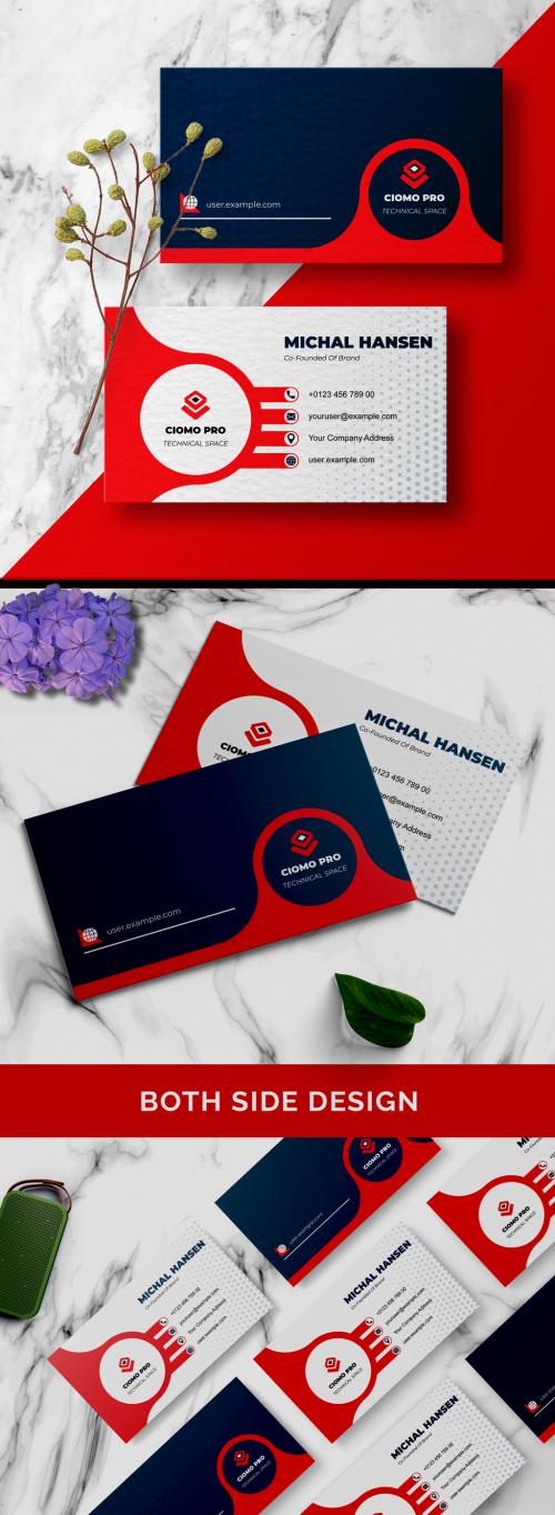 Business Card or Visiting Card Layout - 461334159