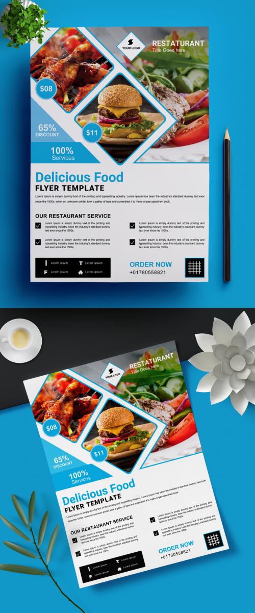 Fast Food Flyer Layout - 461334177