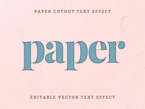 Paper Cutout Editable Text Effect - 461338218