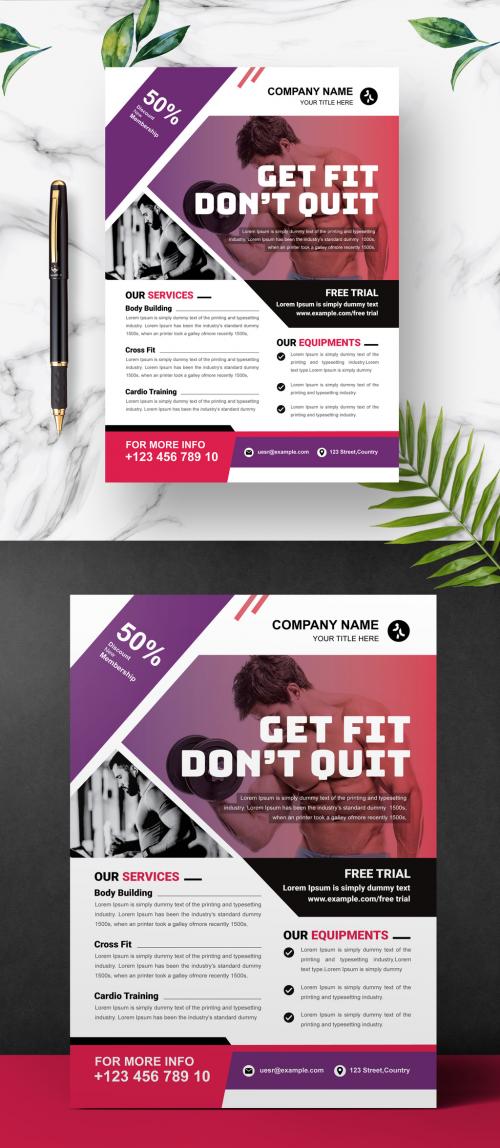 Fitness Flyer Layout - 461520303