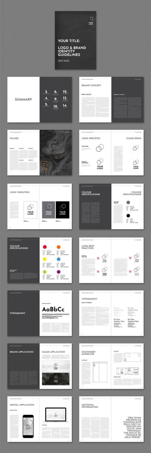 Brand Guidelines Manual Layout - 461534009