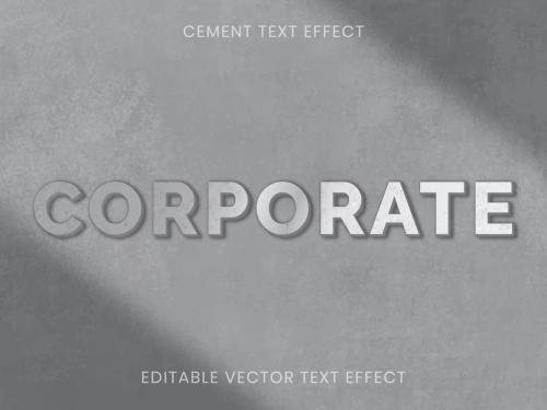 Cement Texture Text Effect Editable Layout - 461594827