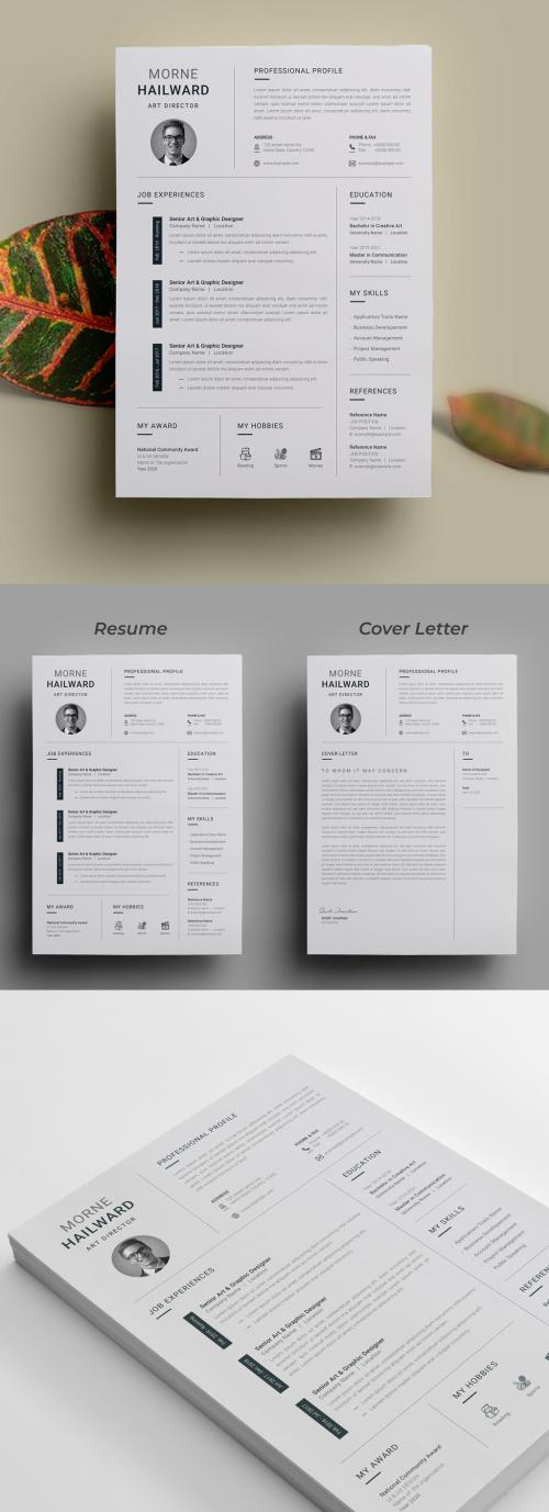 Black and White Resume Template - 461722566