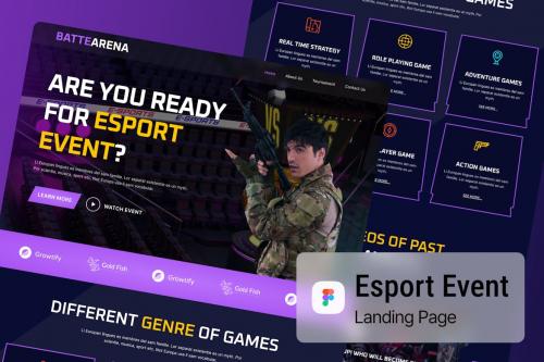 ESport Event Landing Page