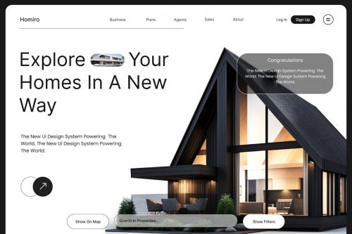 Hamiro - Real Estate Website UI