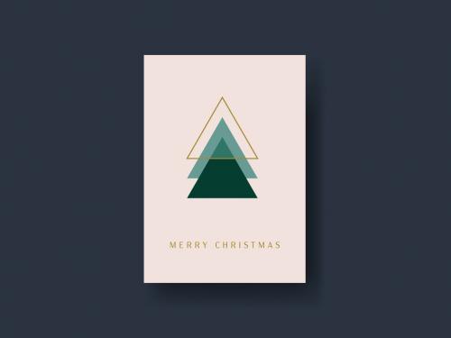 Art Deco Christmas Card Layout - 462310154