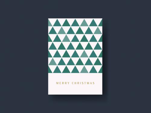 Geometry Pattern Christmas Card Layout - 462310202