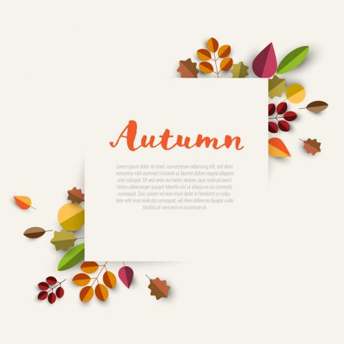 Autumn Leaves Sale Tag Layout - 462310281