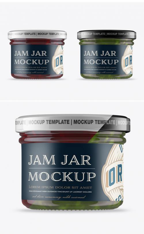 Raspberry Jam Jar Mockup - 462310303
