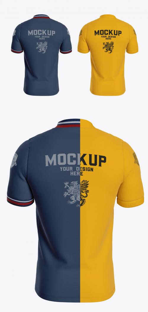 Men’S Sports T-Shirt Mockup Back Side - 462310306