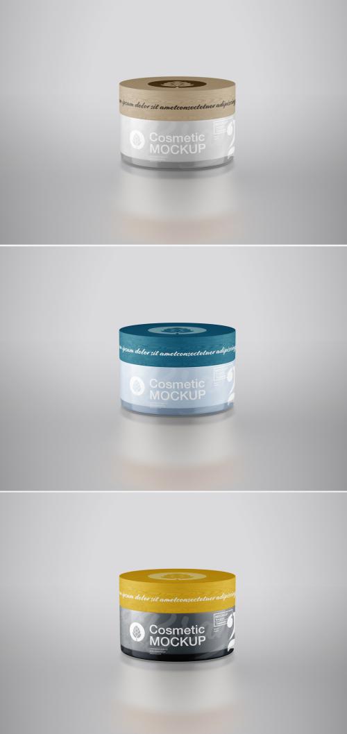 Cream Cosmetic Jar Mockup - 462310314