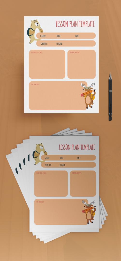 Colorful Lesson Plan Layout - 462310362