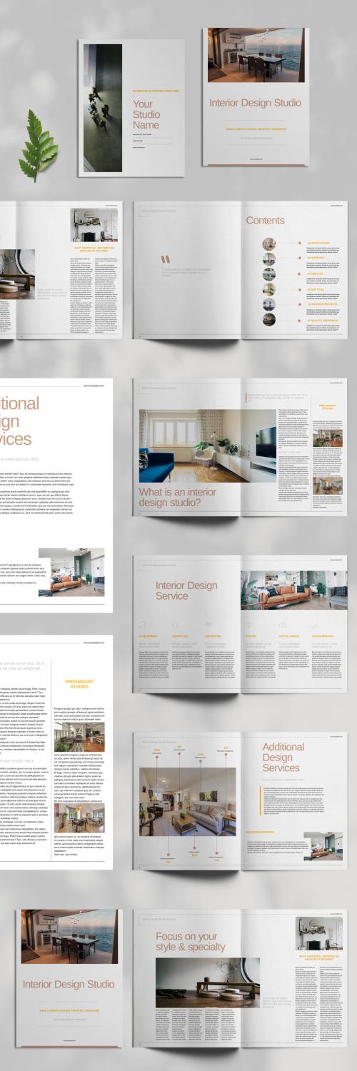 Interior Design Studio Brochure Layout - 462310758