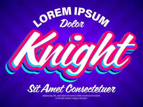 Knight Clean and Shiny Text Effect - 462312039