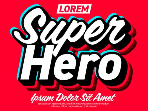 Super Hero Clean and Tough Text Effect - 462312098