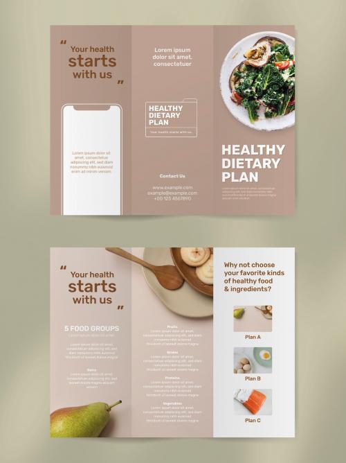 Editable Dietary Program Brochure Template - 462669837
