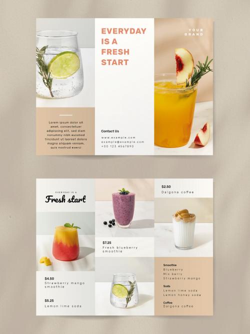 Cafe Trifold Brochure Template - 462669845