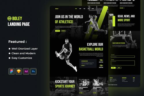 Boley - Basketball Sport Landing Page