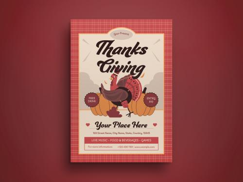 Thanksgiving Flyer Layout - 462671351