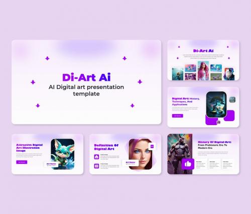 Di-Art AI Digital Art Presentation Template