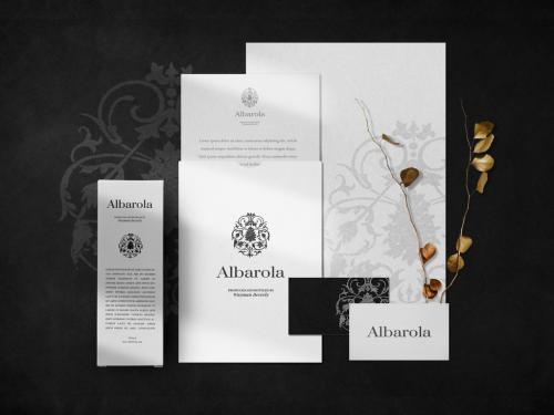 Paper Stationery Mockup with Card - 462954495